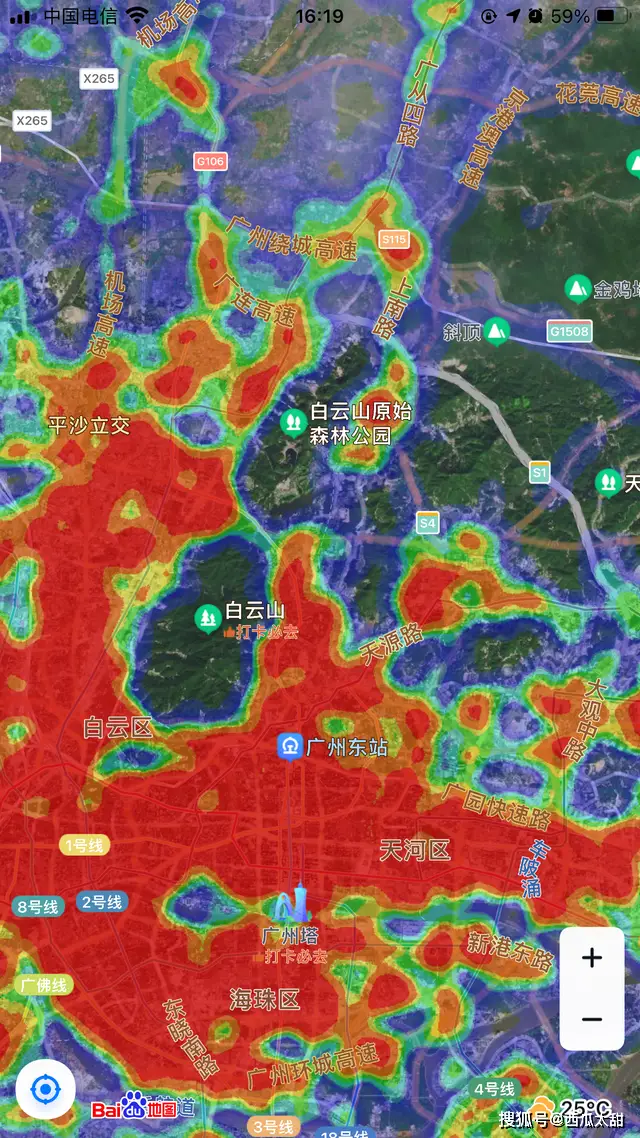 地图百度图热力图怎么看_百度地图的热力图_百度地图热力图